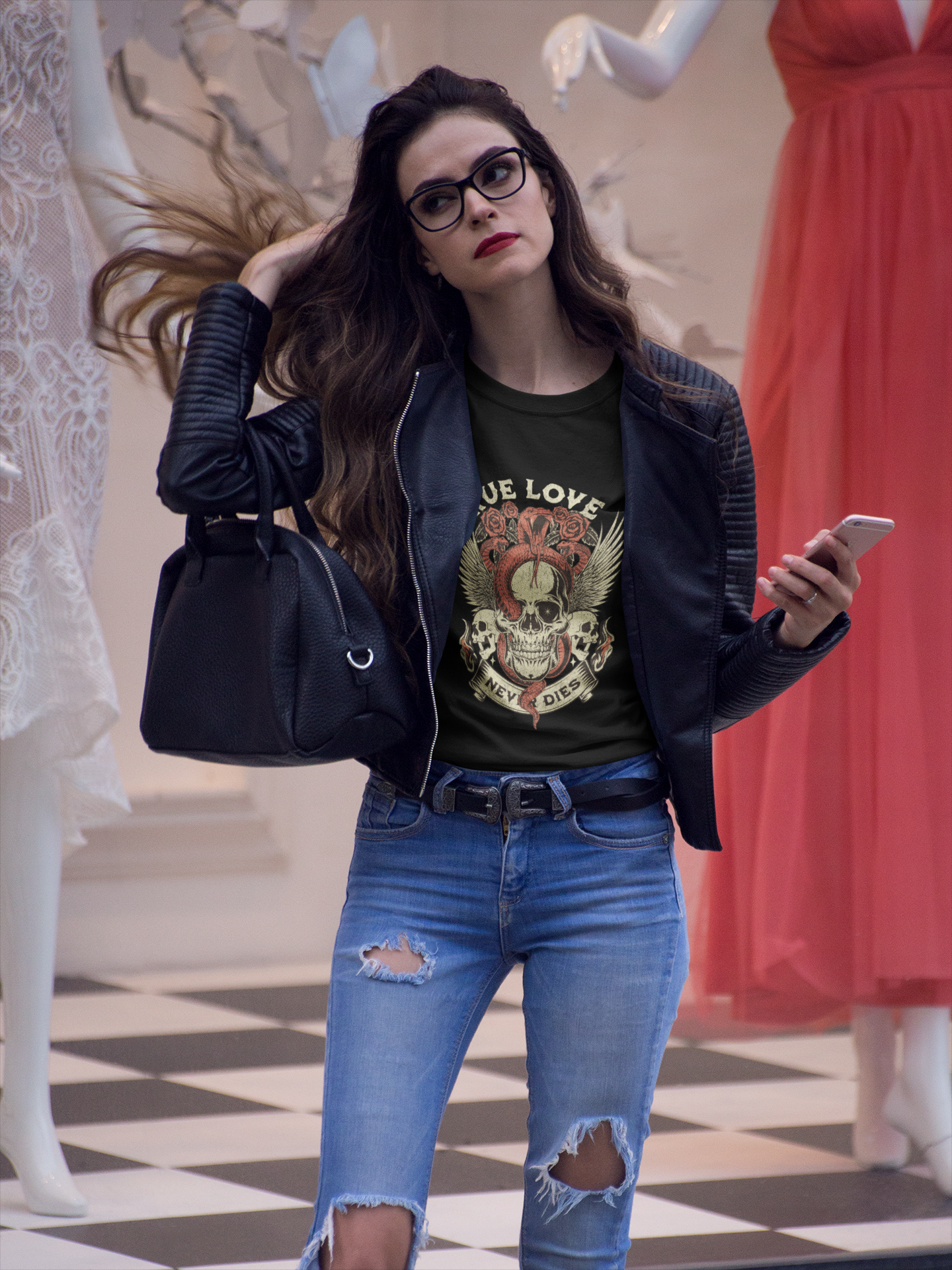 True Love Skull Baby Tee