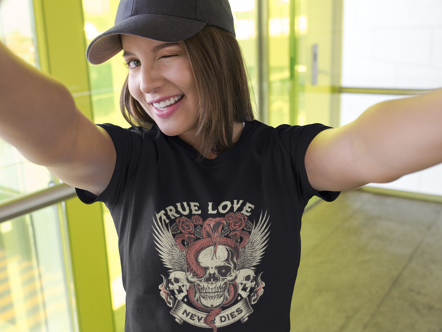 True Love Skull Baby Tee