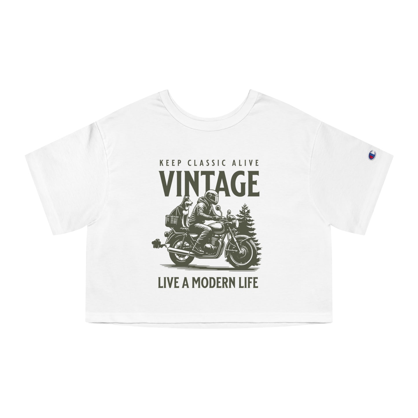 Live A Modern Life Crop Top - Retroglam