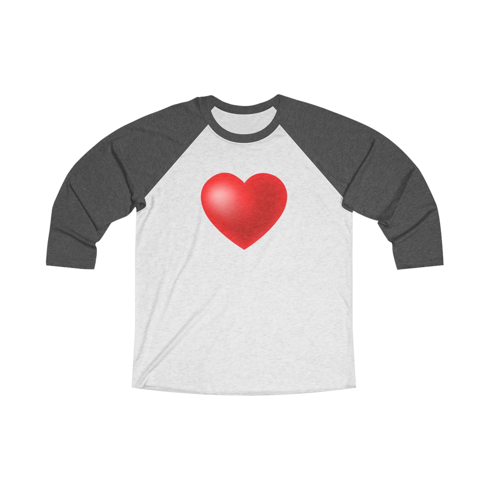 Baseball raglan Tee – Heart Design