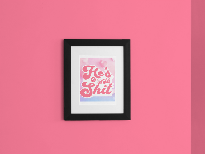 Funny bold canvas art - Ditch the Trash, Keep the Sass! 💖