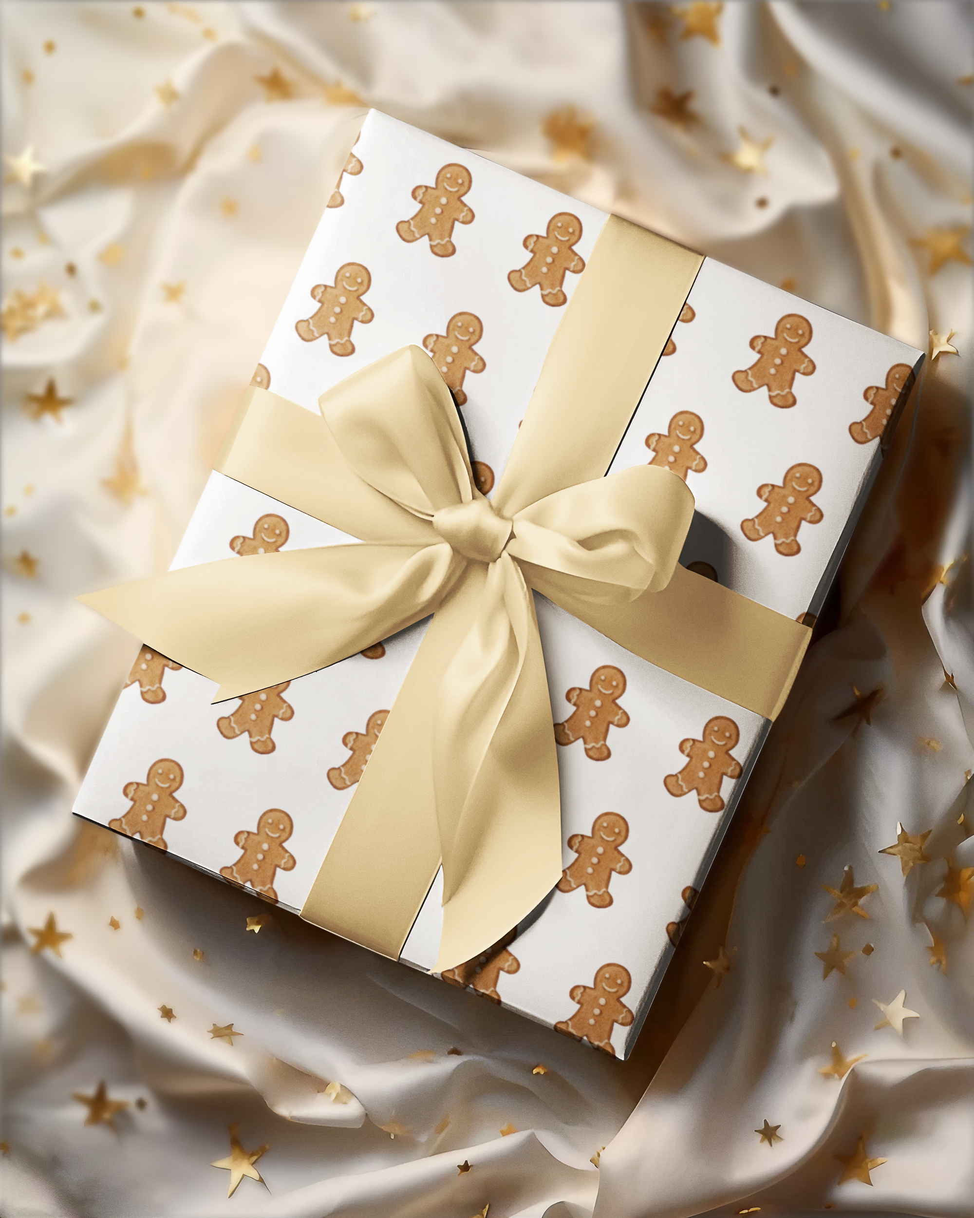 Gingerbread Pattern Wrapping Paper – Festive Holiday Gift Wrap