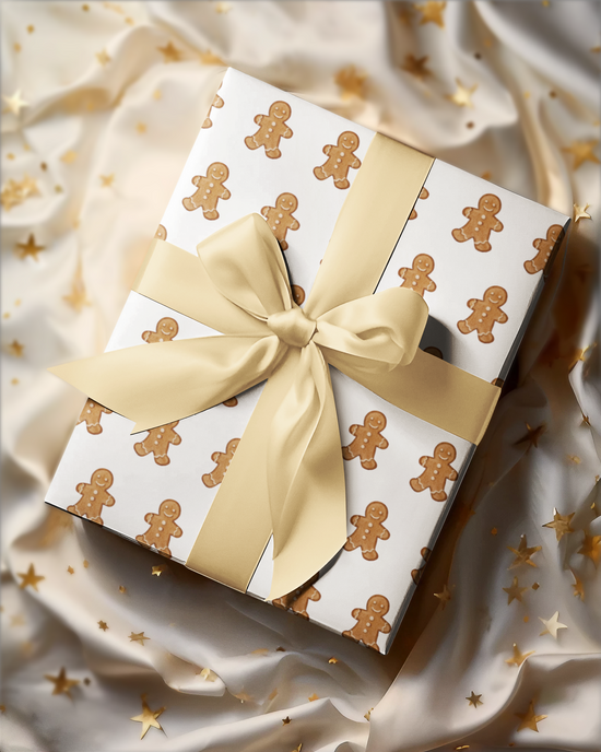 Gingerbread Pattern Wrapping Paper – Festive Holiday Gift Wrap
