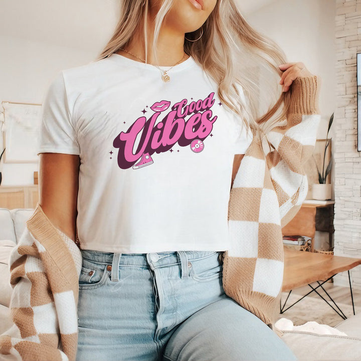 Good Vibes Crop Top - Retroglam