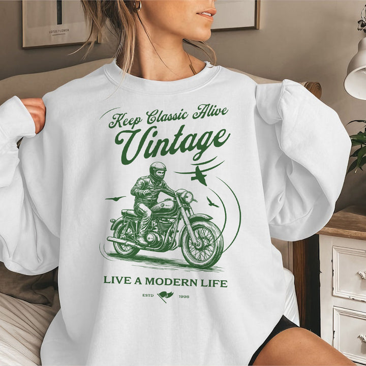 Live a modern life Sweatshirt - Retroglam